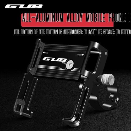Bike Mobile Phone Holder Aluminum Adjustable Bicycle Holder Non-slip MTB Phone Mount Stand Cycling Bracket -40