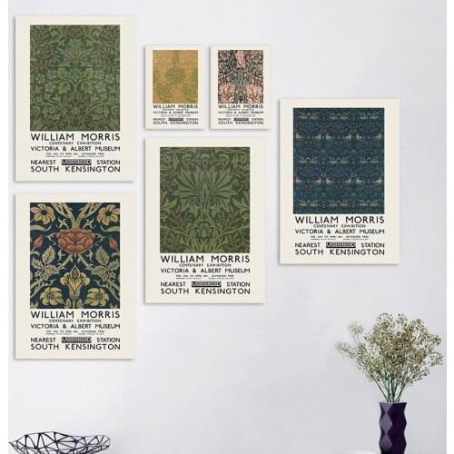 William Morris Flowers And Plants Canvas Painting Wall Poster Creative Picture For Living Room Decoration Home Decor