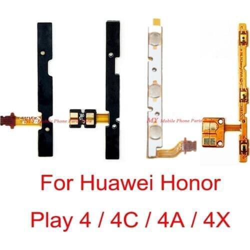 10 PCS New Power ON OFF Volume Side Button Key Switch Flex Cable For Huawei Honor Play 4 4a 4c 4x Play4 Volume Power Flex Cable