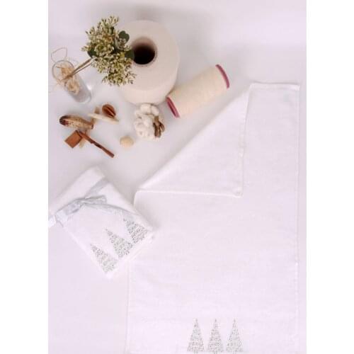 % 100 Cotton 50x70 cm Hand Face Towel Set 2 Pieces