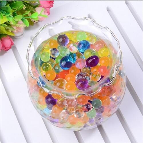 1000pcs Multicolor Crystal Soil Potted Water Beads Flower Wedding Home Decoration Hydrogel Polymer Growing Water Balls 7zSH760