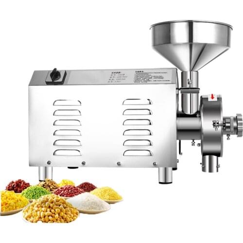 220V/110V Grains Mill Grinder Stainless Steel Corn Food Grinder Superfine Mill Powder Machine Chinese Medicine Herbal Crusher