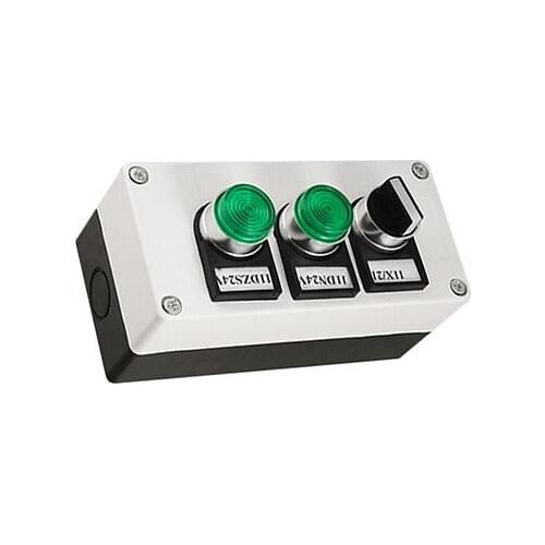 24V Self Locking Green Light Switch Push Button Station
