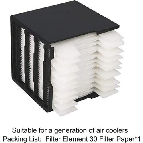 30Pcs Replacement Filter For Air Conditioner Fan Humidifier Filter For Personal Space Cooling Fan Mini Air Conditioner Filter