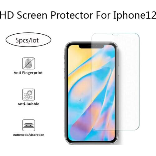 5Pcs For Phone 12 Glass Amazing H Screen Protector Tempered Glass For iPhone12 Mini 12 Pro Max