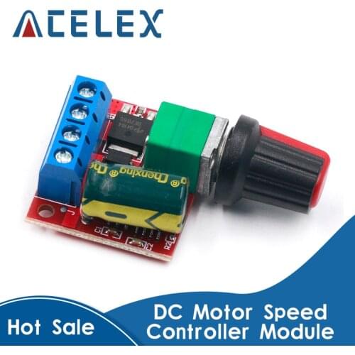 5A 90W PWM 12V DC Motor Speed Controller Module DC-DC 4.5V-35V Adjustable Speed Regulator Control Governor Switch 24V