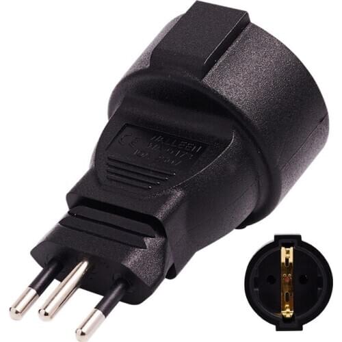 3 pin Swiss socket adaptor Swiss EU German plug adapter converter plug Swiss plugs turn to French plugs