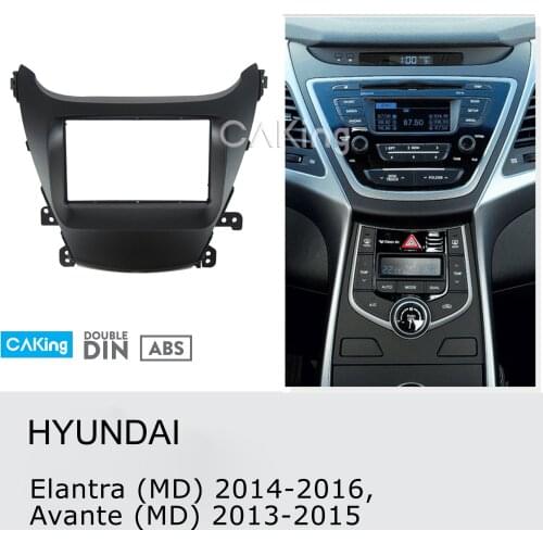 Car Fascia Radio Panel for HYUNDAI Elantra (MD) 2014-2016, Avante (MD) 2013-2015 Dash Kit Facia Plate Adapter Cover Adapt Bezel