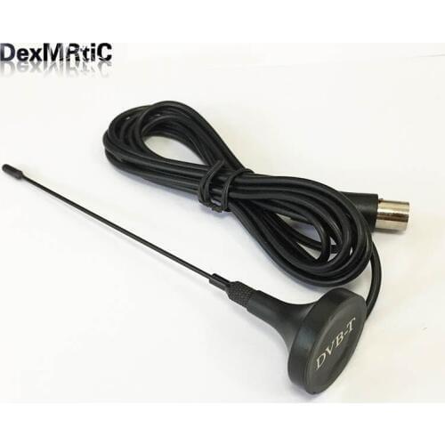 DVB-T suck antenna indoor TV aerial magnetic base 3m cable TV connector