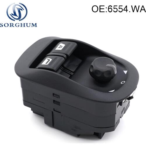 Electric Master Window Switch Button 6554.WA For Peugeot 206