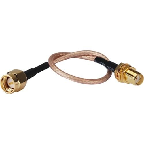 Superbat Antenna cable SMA Plug male to SMA female bulkhead pigtail Coaxial Cable RG178 15cm