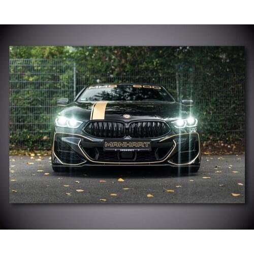 2019 Manhart MH8 600 B M W 850i Car Headlight Wall art Picture Silk Art Posters and Prints Canvas Painting For Living Room Decor