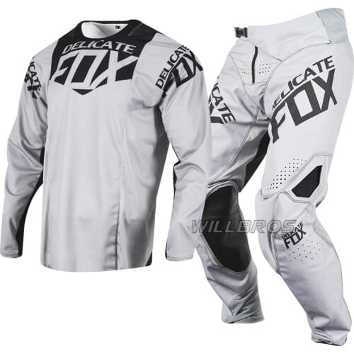 Hot Selling 360 Kila Jersey Pants Motocross MTB BMX Bike Offroad Gear Set Motorcycle Suit Mens Grey Kits