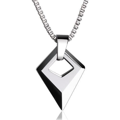 Hot Selling Man Jewelry High Polished Tungsten Carbide Pendants With 2.0 Titanium Steel Necklace 50cm Length Male Pendant