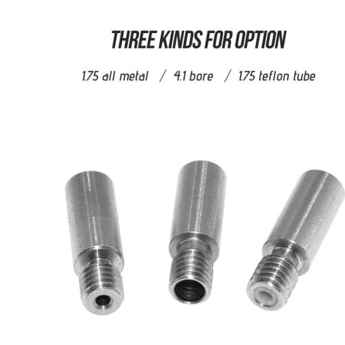 Aibecy Heat Break Nozzle Throat M6 Screw 22mm Length Extruder V6 Dual Hotend J-head Throat 3D Printer Parts