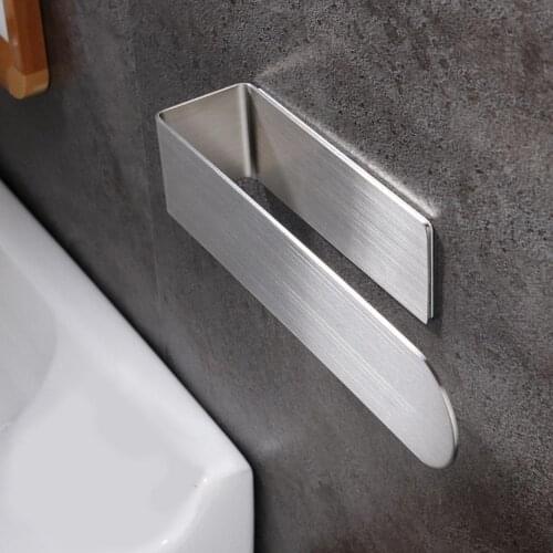 Stainless Steel Wall-mounted Bathroom Towel Bar Shelf Storage Holder Rack Hanger