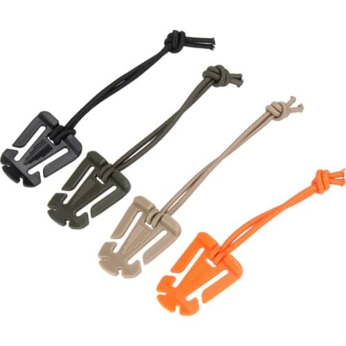 Nylon Carabiner Kattle Buckles Outdoor Camping Clmbing 8D Rivet Flattening Keychain Bag Buckle Fishing Tools