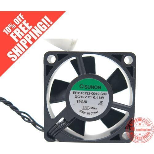 Brand new SUNON EF35101S2-Q010-G99 12V EF35101S2-Q020-G99 3.5CM cooling fan