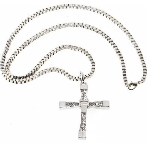 New Male Necklace And Pendant Fashion Movie Jewelry Man Classic Cross Pendant Necklace Men Link Chain Necklaces