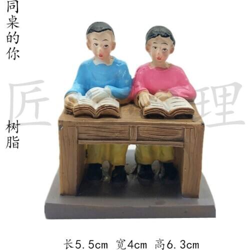 Resin figure Psychological sand table game box court therapy consultation room toy sand model character deskmate