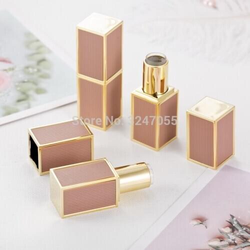 10/30/50pcs Empty Plastic Square Cosmetic Lipstick Tube, Makeup Tool Lip Rouge Packe Bottle,12.1mm Lip Balm Refillable Container