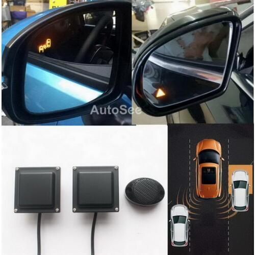 For Mazda 2 3 6 CX3 CX4 CX5 Atenza Axela BSD BSM blind spot Radar detection system 24GHZ Microwave Sensor BSA Mirror light alarm