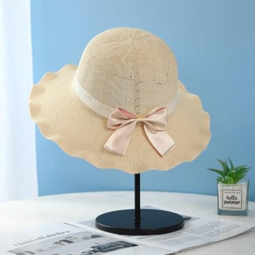 Straw Hat Female Summer Beach Hat Seaside Sun Protection Sunshade Travel Sun Hat