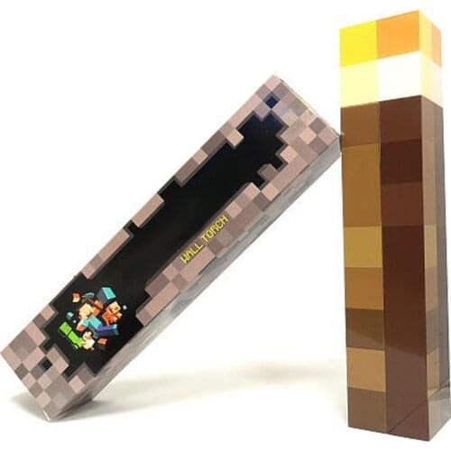 Light Up Torch LED Night Wall Light My Diamond Sword Game Design Toys Torch Hand Held&Wall Mount Home Party Decorations