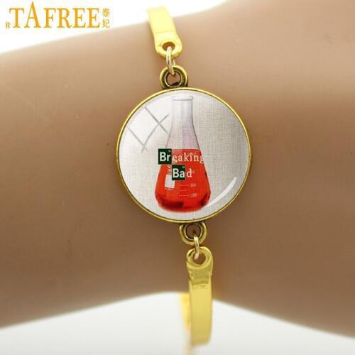 TAFREE Breaking Bad Series Bracelets 2 Chemical Symbol bracelet fashion Br.Ba new trendy hit US drama inspired jewelry A469