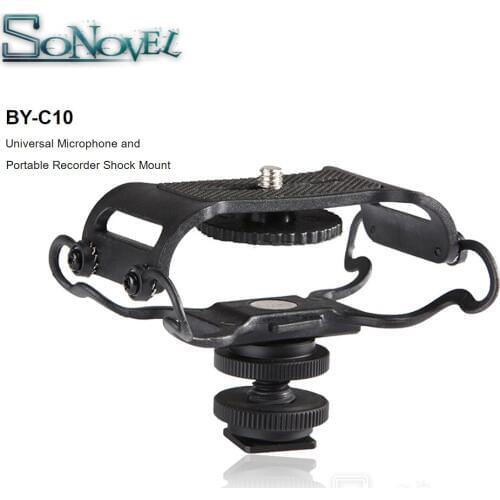 BOYA BY-C10 Microphone Shock mount for Zoom H4n/H5/H6 for Sony Tascam DR-40 DR-05 Recorders Microfone Shockmount Olympus Tascam