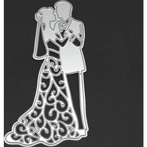 YINISE Wedding Metal Cutting Dies For Scrapbooking Stencils DIY Album Cards Decoration Embossing Folder Die Cuts Template Mold
