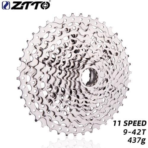 ZTTO 9-42 Steel Cassette 11s 42t compatible 11V GX M7000 M6000 K7 MTB Bike11Speed 9-42T Cassette XD Sprocket Lightweight Silver