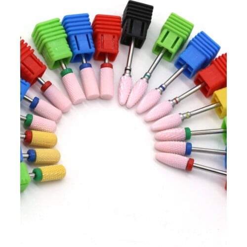 10PCS/Bag Electric Ceramic Nail Drill Bits For Buffers Remove Cuticle Nails Gel Polish Manicure Accessories specialty Tools