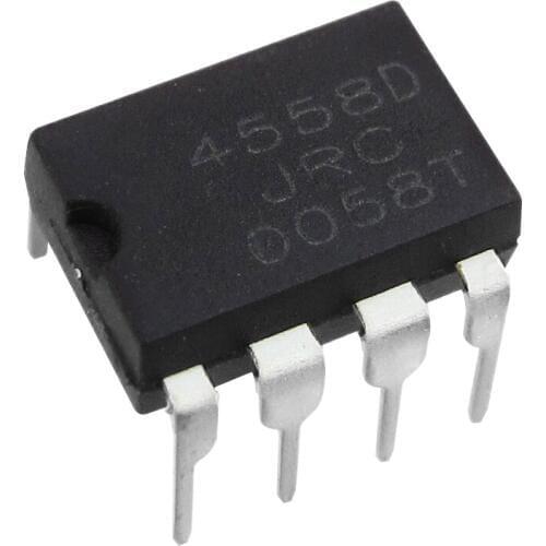 100PCS JRC4558 4558 4558D DIP-8 Integrate IC Chip DUAL OPERATIONAL AMPLIFIER Original and NEW