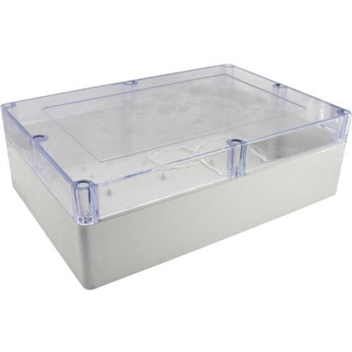 380x260x120mm ABS IP65 Waterproof Plastic Wire Junction Box Transparent Enclosure Clear Project Case Electronic Terminal