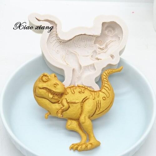 3D Cute Dinosaur Silicone Cake Molds Cartoon Animal Chocolate Cake Decoration Mold DIY Fondant Biscuit Baking Accessories FM2091