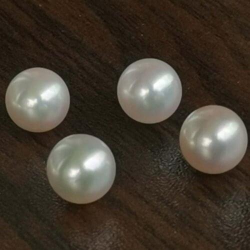 AAA+++ 8mm round white Akoya Pearl shiny loose pearl jewelry