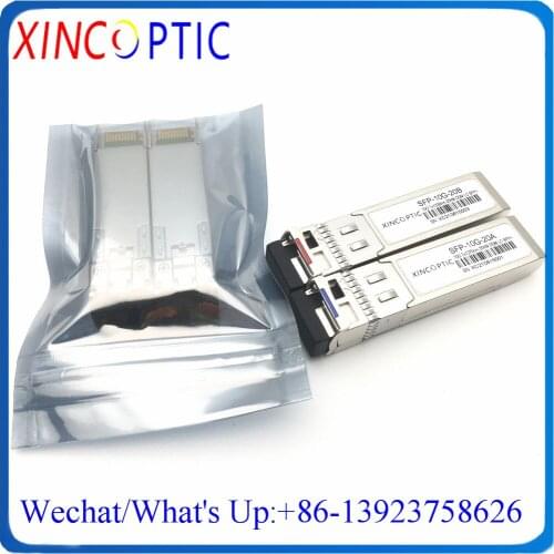 Free Shipping !!! Strong Compatibility Mini GBIC 20km/40km/60km 10G WDM BIDI SFP 1270nm/1330nm DOM LC Connector