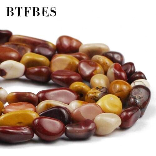 BTFBES Natural Egg yolk Stone Gravel beads Irregular 4mm~6mm Loose beads DIY Jewelry bracelet Accessories making Wholesale