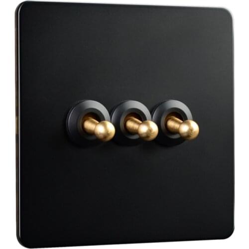 European Retro Lamp Switch,Brass Stainless Steel Toggle Switch,Retro Vintage Toggle Wall Plate,HOT Retro Wall Switch