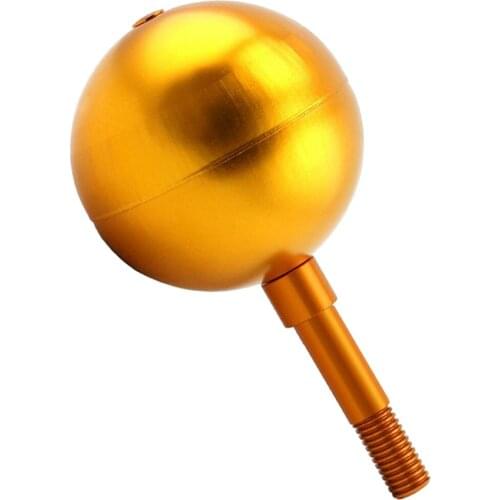 Flagpole Ball Top Ornament 3-Inch Gold Anodized Flag Pole Toppers Designed for Standard Flagpole, Fastened Flagpole