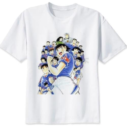 Captain tsubasa T shirt men white t-shirt boy tshirt anime t-shirt clothes male color tees MR2815