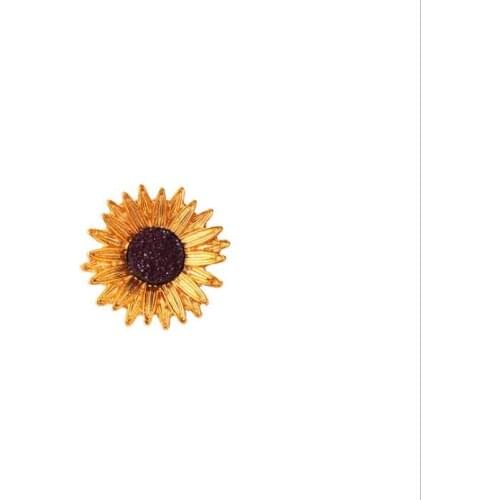 Creative temperament sunflower paint badge wholesale clothing accessories