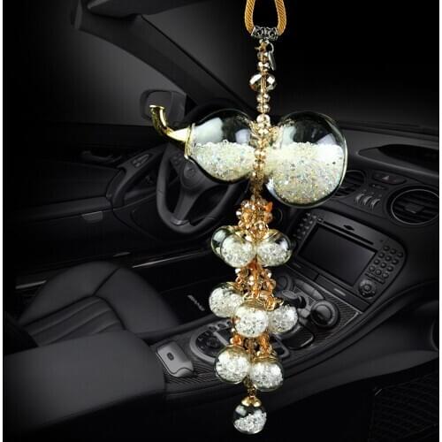 GM Pendant Crystal Gourd Shape Car Interior Accessories Car Pendant High-end Car Interior Products Car Accesories