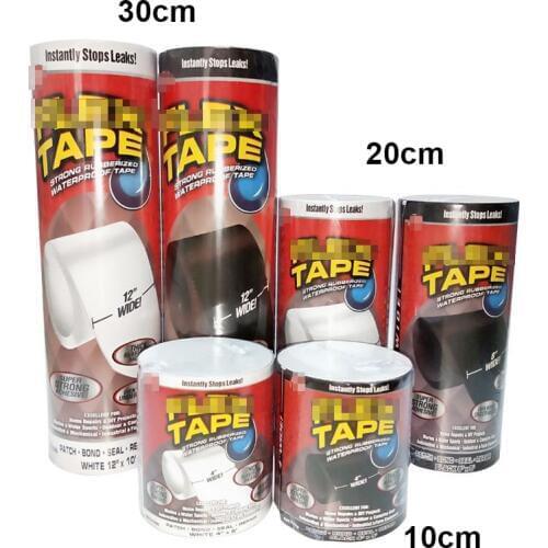 1.52m Super Strong Fiber Waterproof Tape Width: 20 and 30cm Stop Leak Seal Repair Tape Fiberfix Adhesive Tape PE tube PVC etc