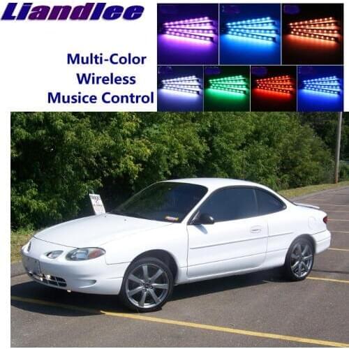 LiandLee Car Glow Interior Floor Decorative Atmosphere Seats Accent Ambient Neon light For Ford ZX2