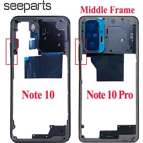 NEW Original For Redmi Note 10 Pro Middle Frame Plate Housing Bezel Mid Faceplate Bezel Redmi Note 10 Middle Frame
