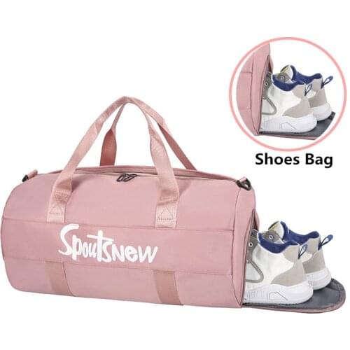 2021 New Cheap Sequins Black Gym Bag Women Shoe Compartment Waterproof Sport Bags for Fitness Training Yoga Bolsa Sac De Sport