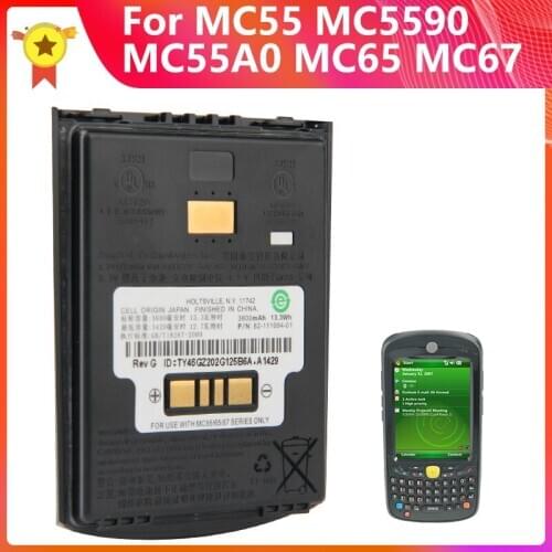 Original Replacement Battery 82-111094-01 For Motorola ZEBRA MC55 MC5590 MC55A0 MC65 MC67 Motorola Large Capacity 3600mAh