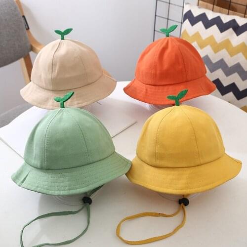 New Summer Baby Bucket Hat UV Protection Boys Cap Children Panama Outdoor Beach Girls Sun Hat Cartoon Infant Fisherman Cap